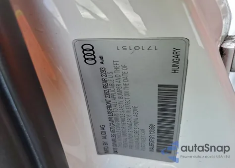 2015 Audi A3 Premium Plus z USA, uszkodzony, nr VIN WAUEFGFF2F1133559